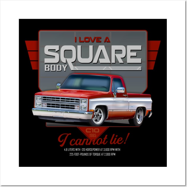 Square Body Chevy Wall Art by hardtbonez